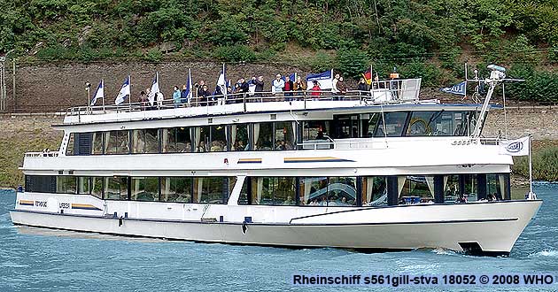 Firework display round boat trip Rhine River Lights, Golden wine autumn and Swimming Federweisser vintage festival on the Middle Rhine River in Germany